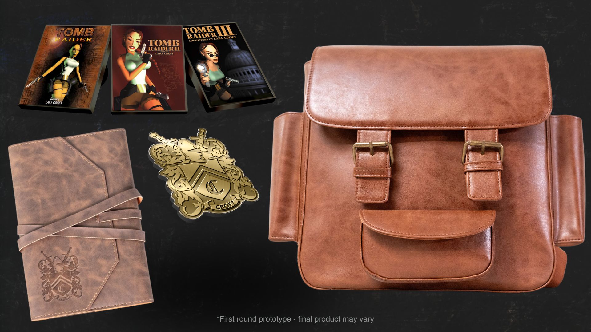 Lara s Backpack Journal Tomb Raider Collector s Bundle Collectibles Croft Legacy Tomb Raider Lara Croft Fansite